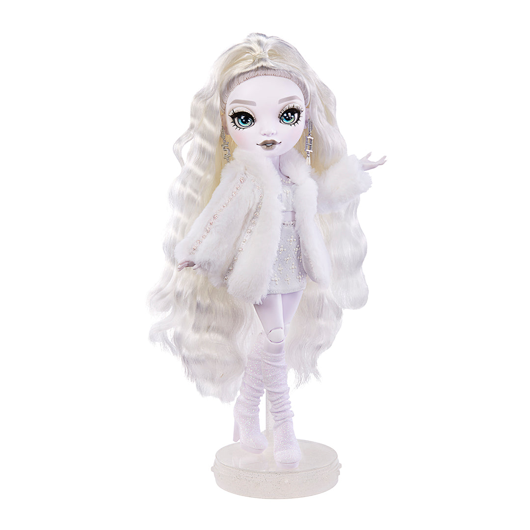 Rainbow High Shadow High Natasha Zima – Poupée Mannequin 28 Cm Tout En Blanc – Cheveux Blancs, Tenue Chic, Sac à Main – Cadeau Fille 4-10 Ans