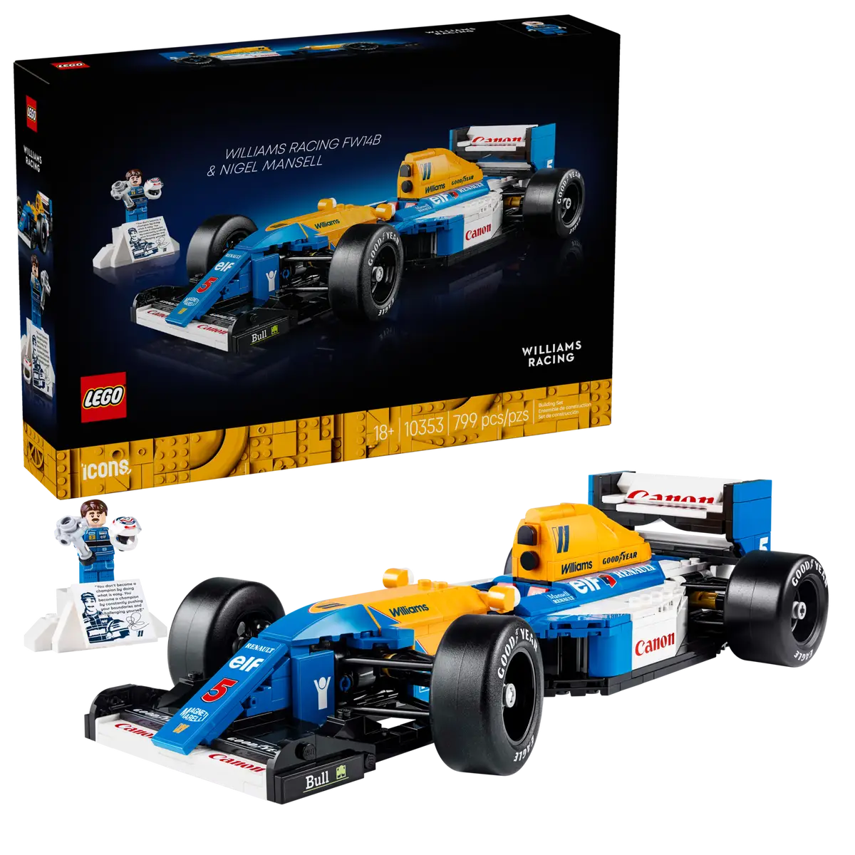 LEGO 10353 Williams Racing FW14B & Nigel Mansell