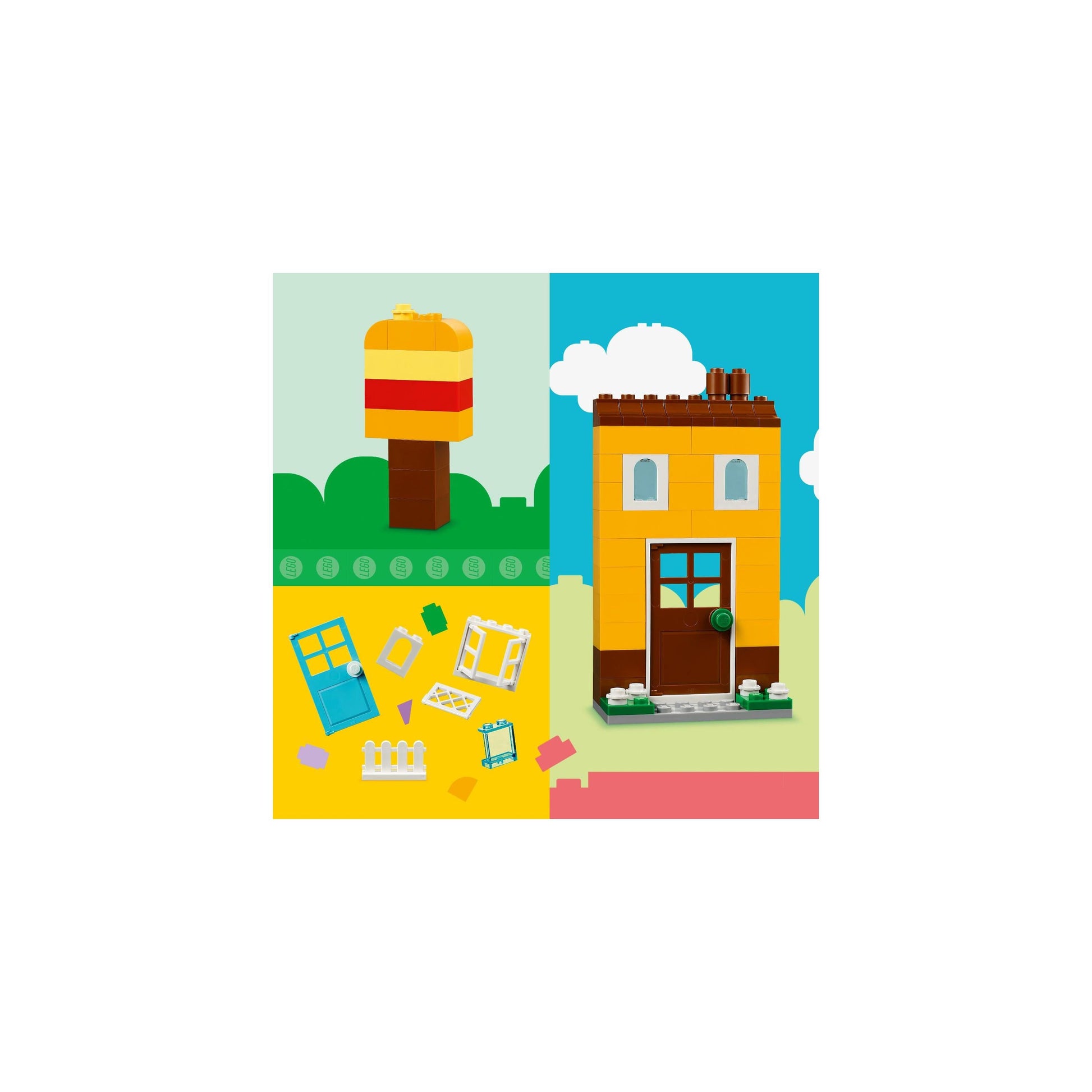 لعبة بناء المنازل الإبداعية الكلاسيكية من ليجو® 11035