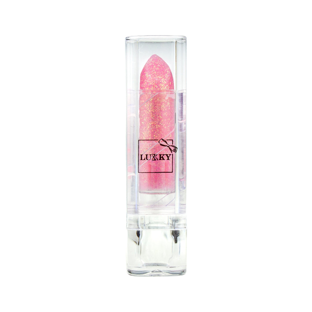 Lukky Lipstick with Glitter Strawberry Flavor