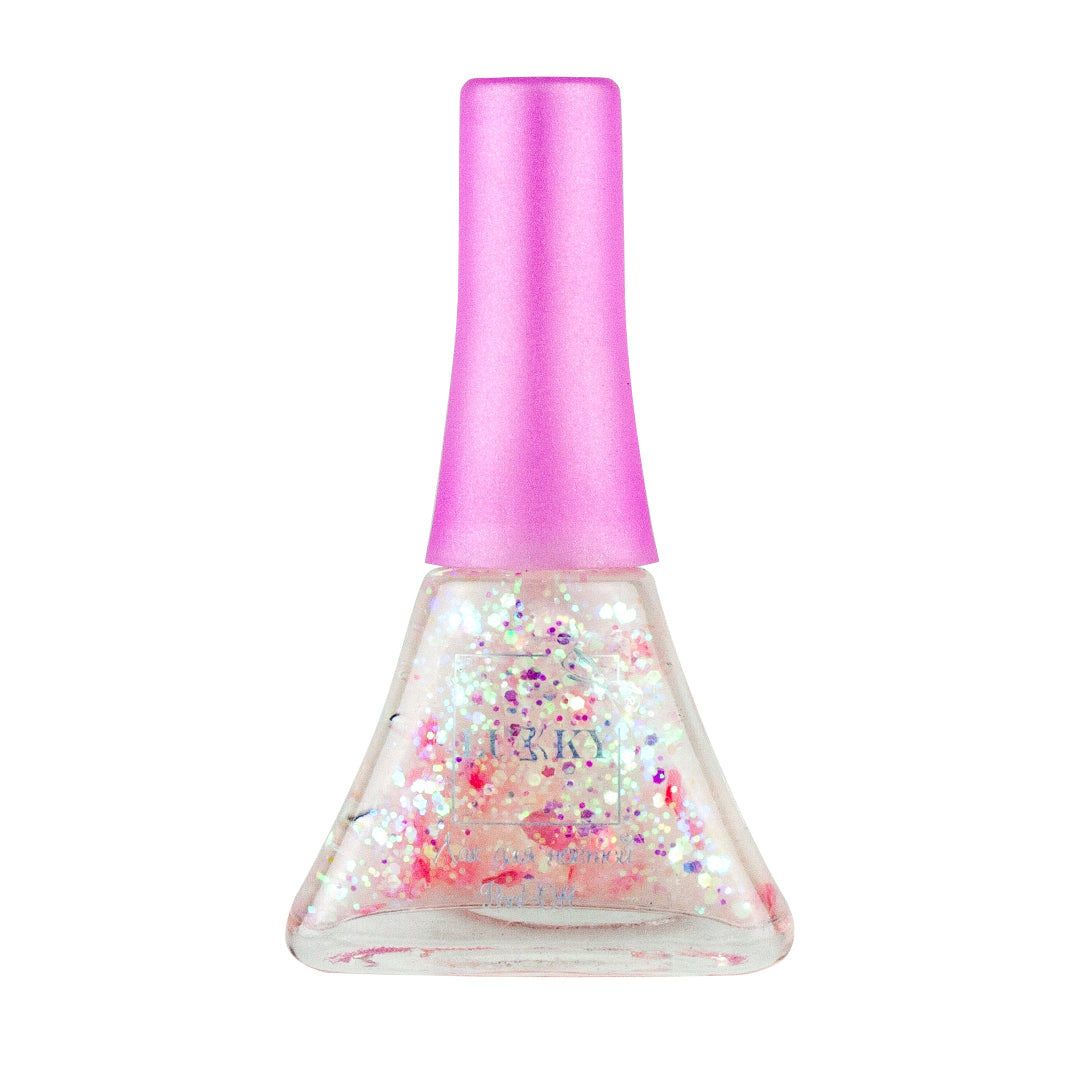 Lukky Peel-Off Nail Polish Confetti (5.5ml) (Gold-Pearl with Hearts)