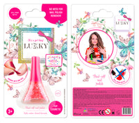 Lukky Peel-Off Nail Polish Confetti (5.5ml) (White-pack with Flowers)
