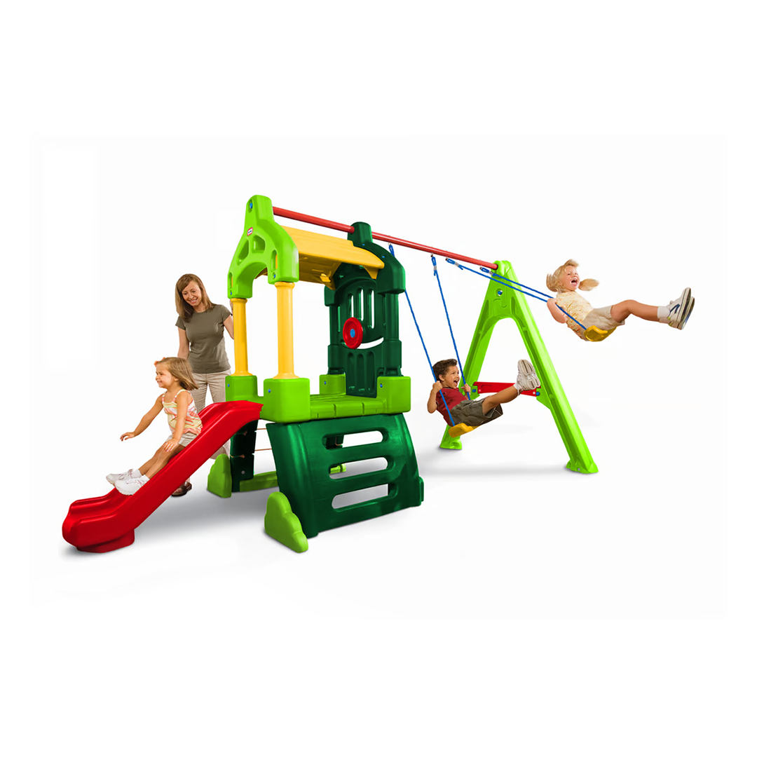 Little Tikes Clubhouse Swing Set (Natural)