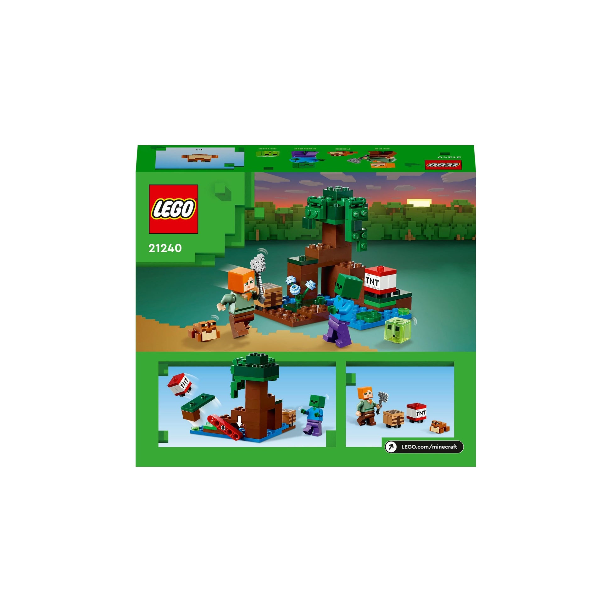 LEGO® Minecraft® The Swamp Adventure 21240 Building Toy Set (65 Pieces)