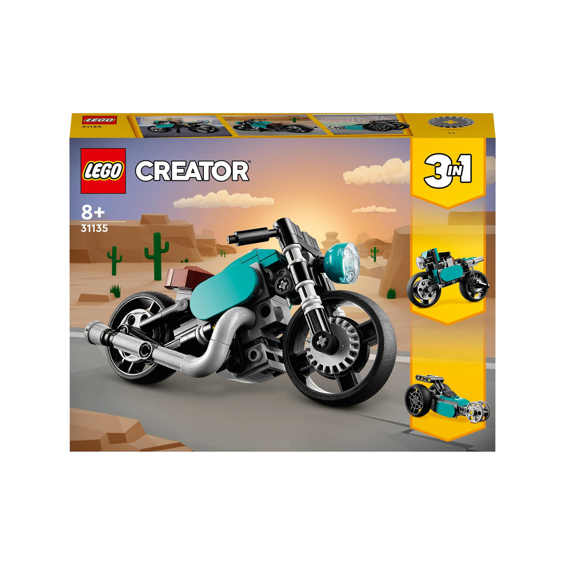 LEGO® Creator Vintage Motorcycle 31135 Building Toy Set (128 Pieces)