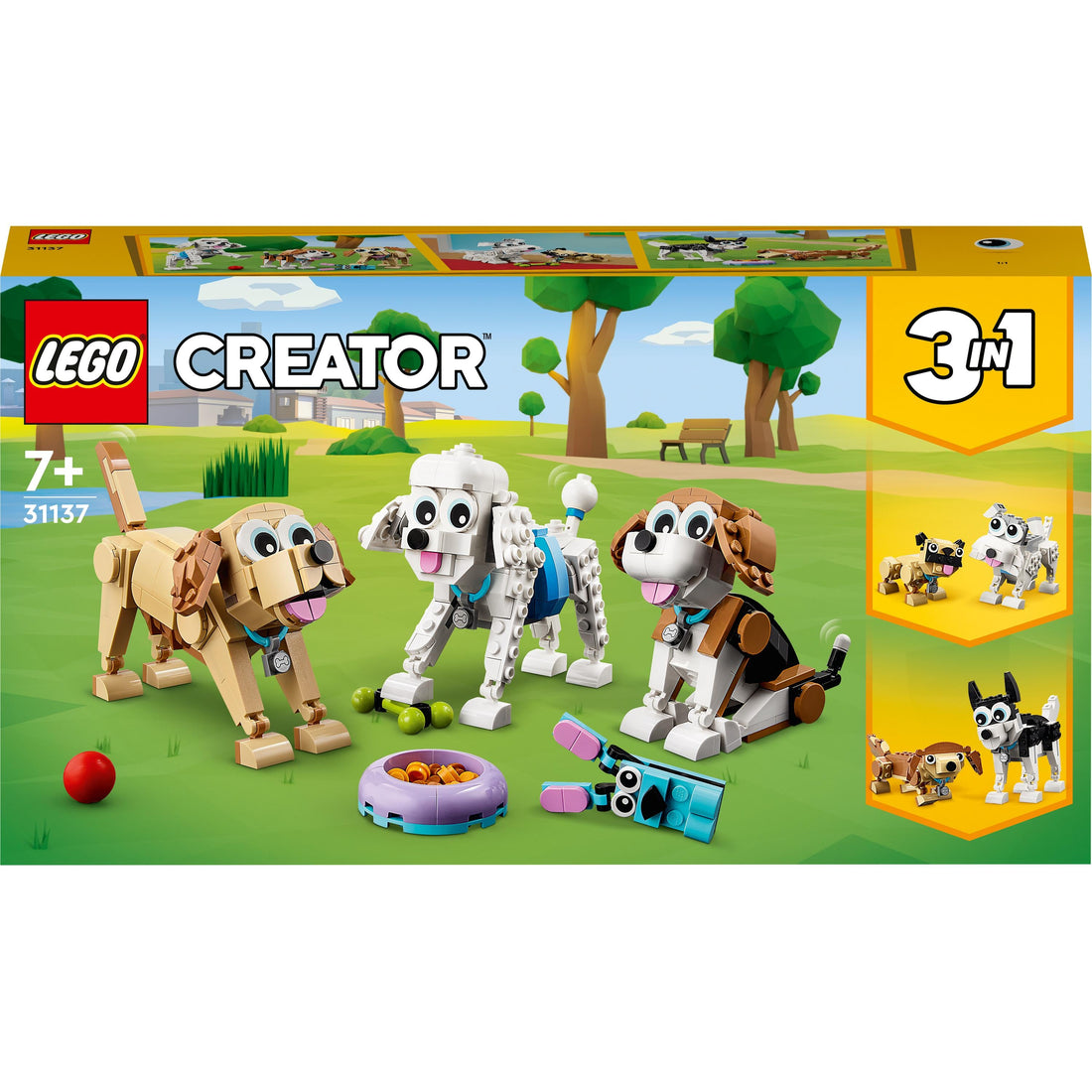 LEGO® Creator Adorable Dogs 31137 Building Toy Set (475 Pieces)