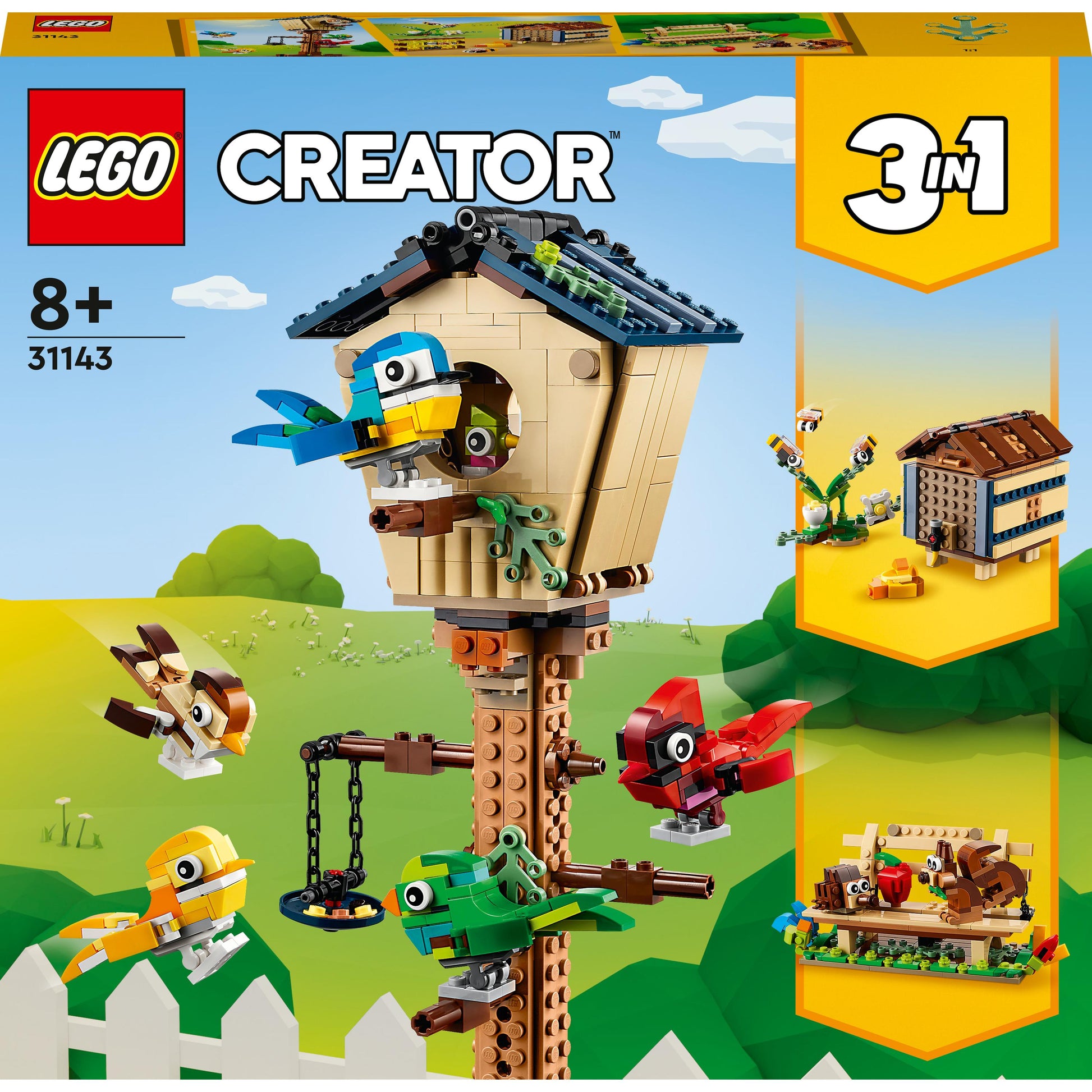 LEGO® Creator 3in1 Birdhouse 31143 Building Toy Set (476 Pieces)