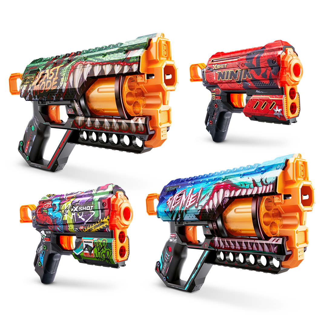 X-Shot Skins Combo Pack [2pk Griefer/2pk Flux]