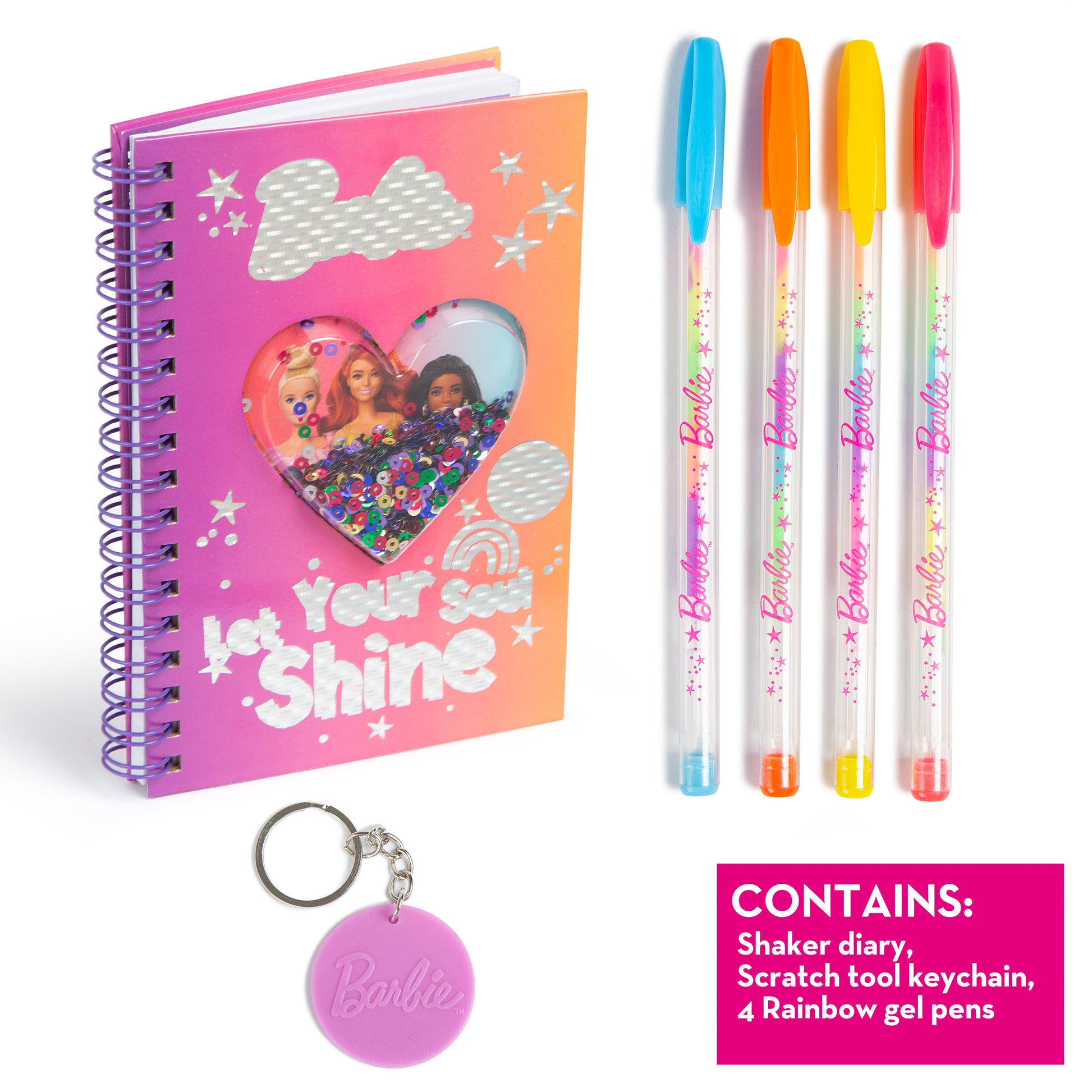 Barbie Shaker Diary Set