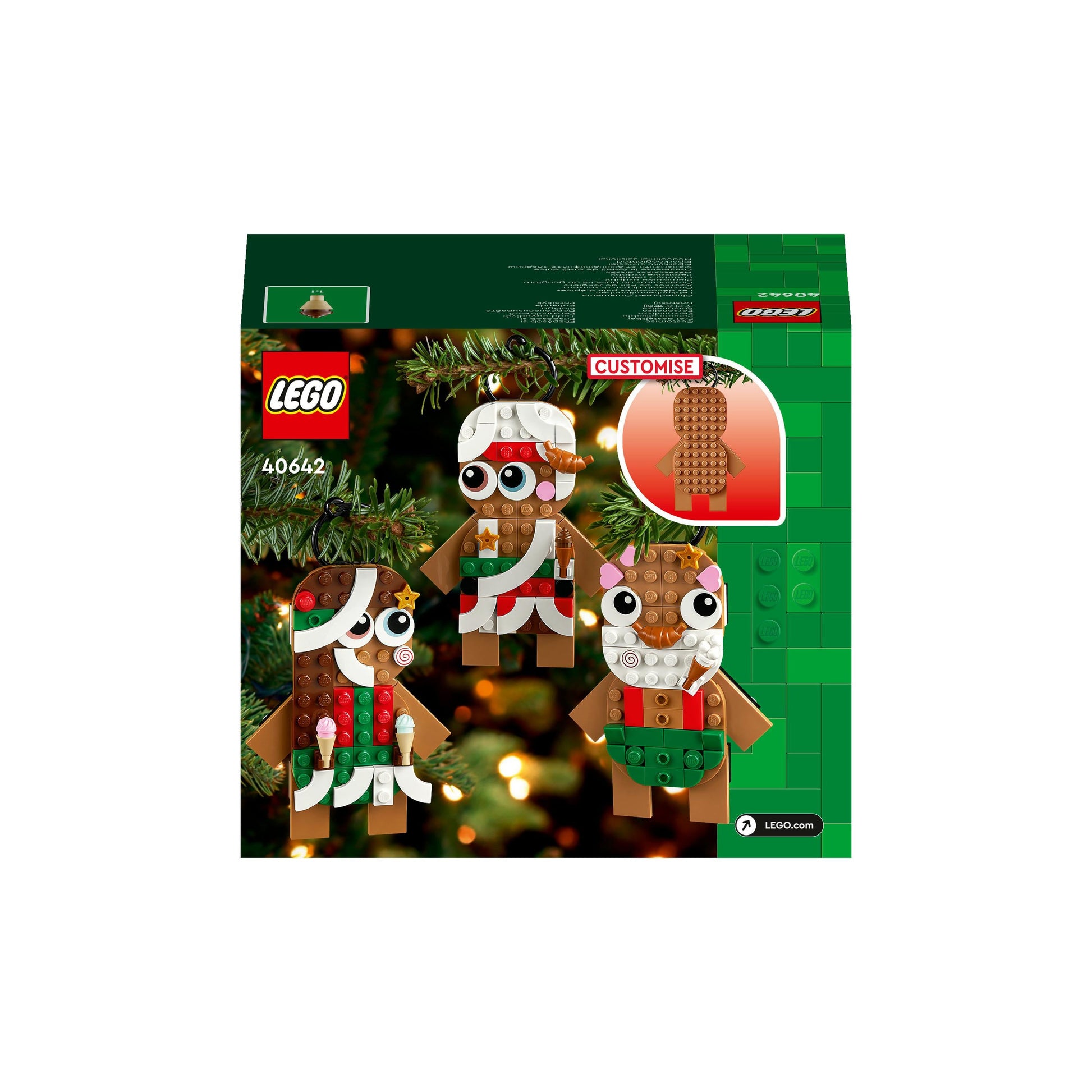 LEGO® Gingerbread Ornaments 40642 Building Toy Set for Ages 6+ (190 Pieces)