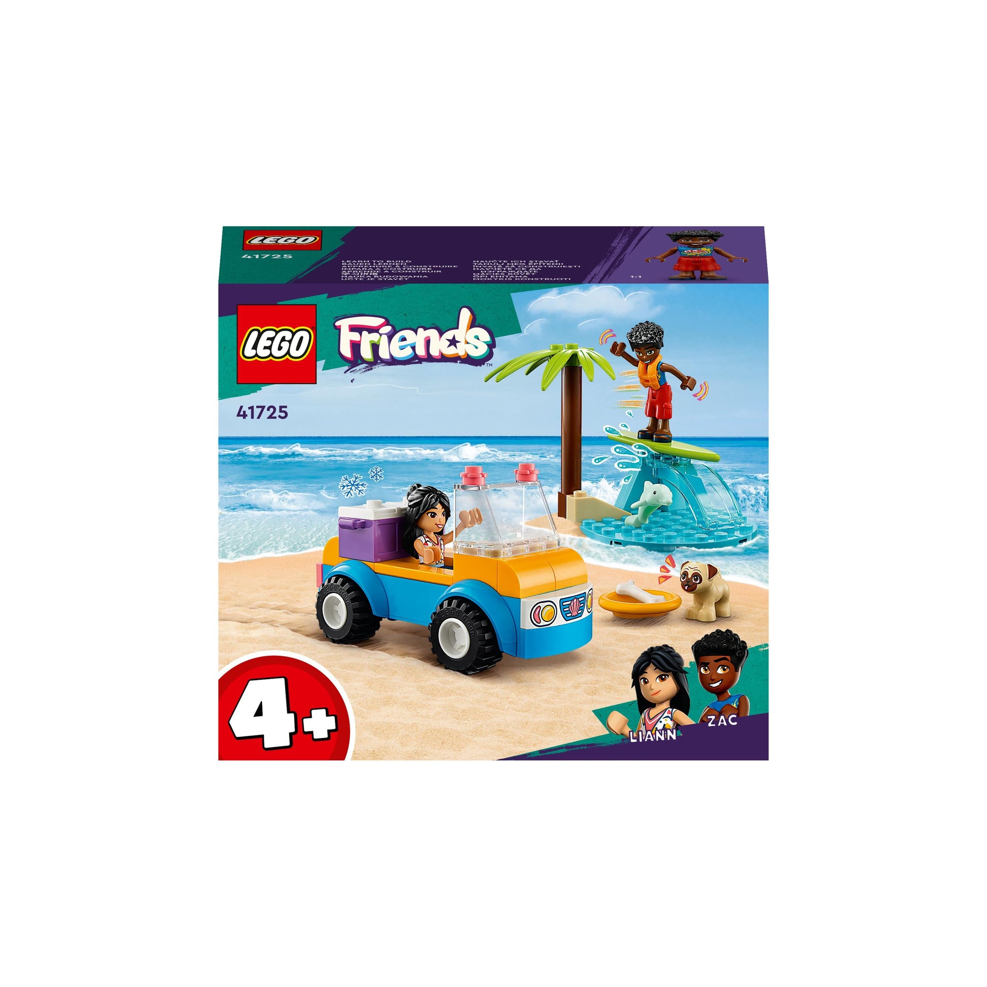 LEGO® Friends Beach Buggy Fun 41725 Building Toy Set (61 Pieces)