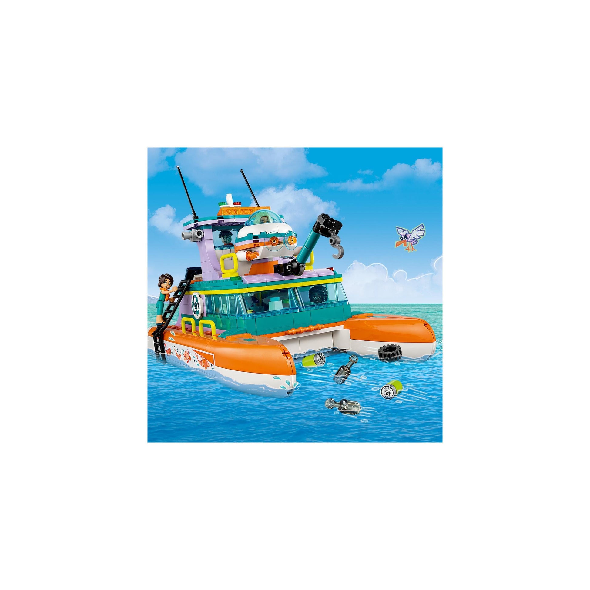 LEGO® Friends Sea Rescue Boat 41734 Building Toy Set (717 Pieces)