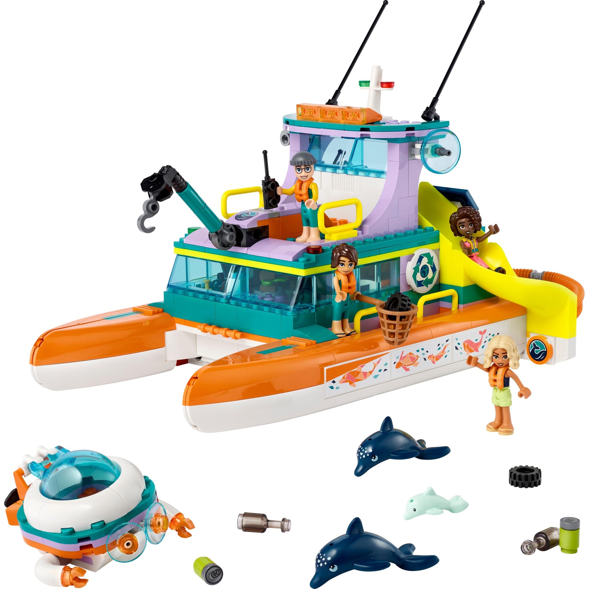 LEGO® Friends Sea Rescue Boat 41734 Building Toy Set (717 Pieces)