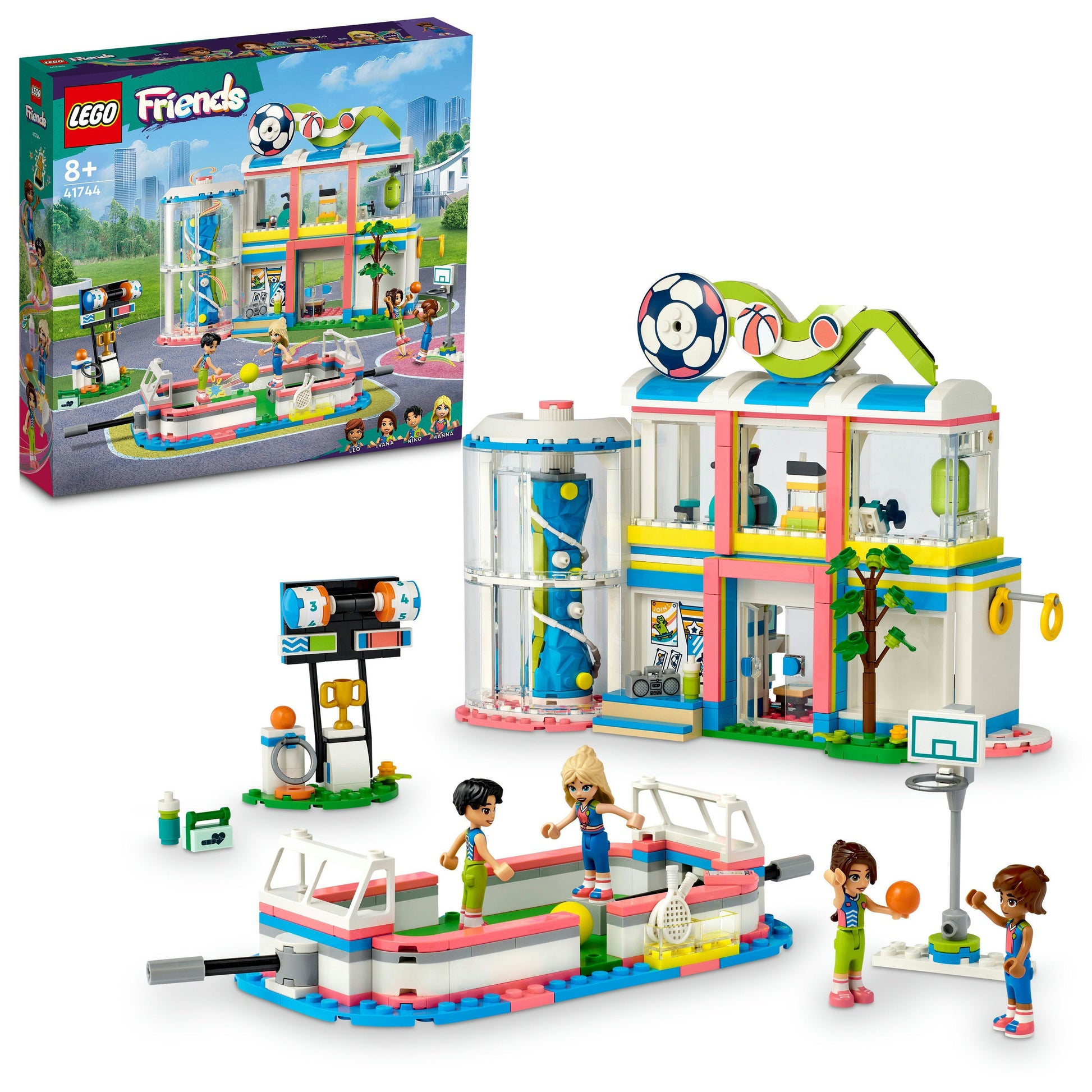 LEGO® Friends Sports Centre 41744 Building Toy Set (832 Pieces)