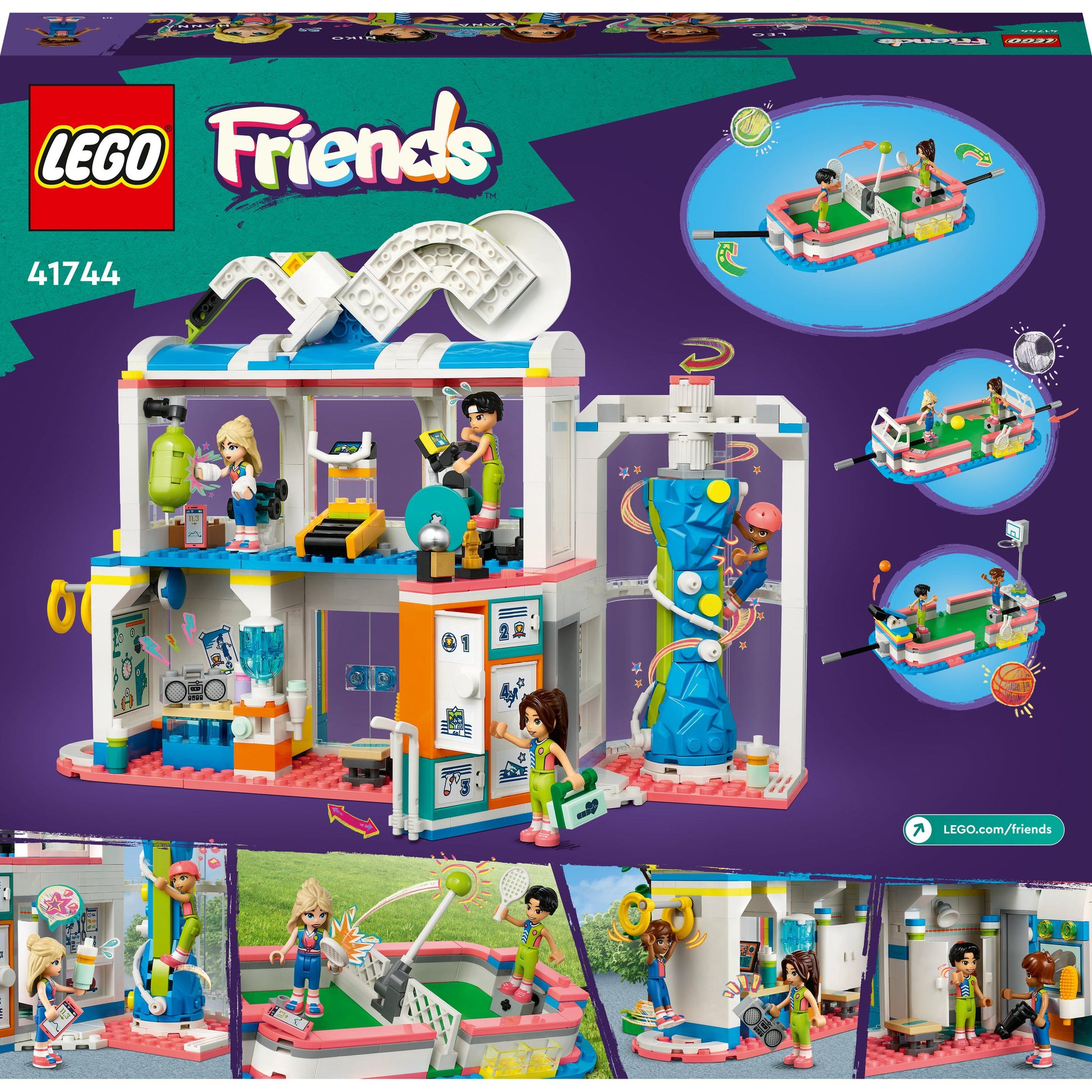 LEGO® Friends Sports Centre 41744 Building Toy Set (832 Pieces)