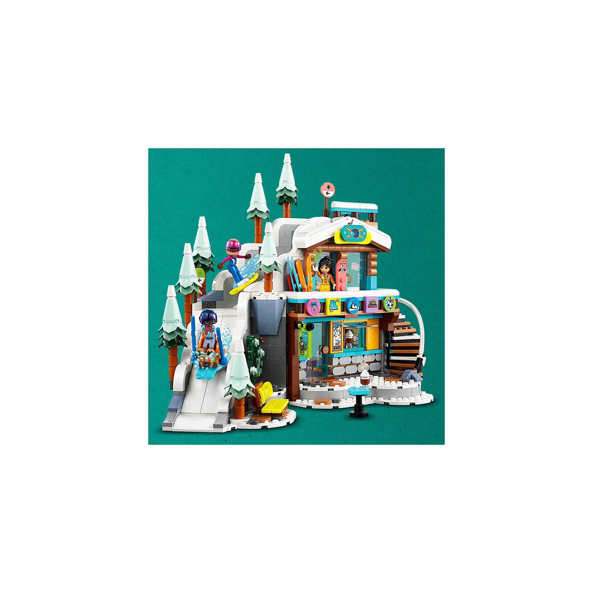 مجموعة بناء منحدر التزلج والمقهى 41756 من ليجو فريندز (980 قطعة)