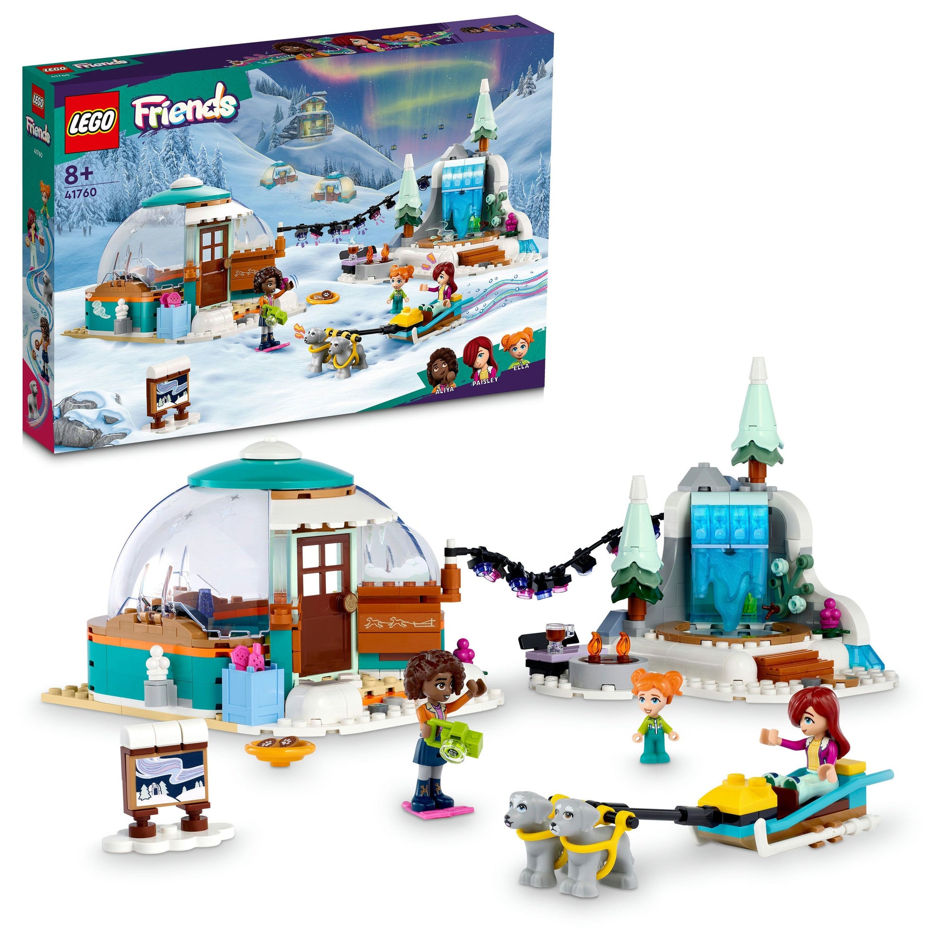 LEGO® Friends Igloo Holiday Adventure 41760 Building Toy Set (491 Pieces)