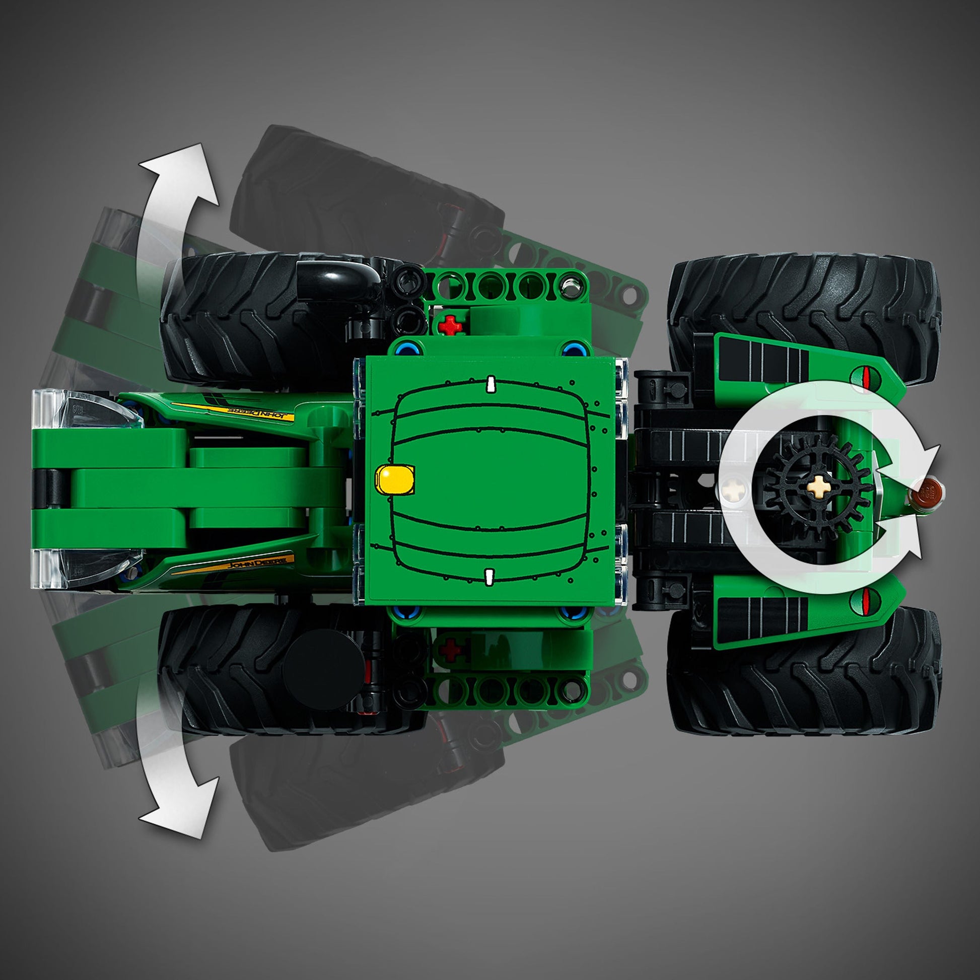 LEGO® Technic John Deere 9620R 4WD Tractor 42136 Model Building Kit (390 Pieces)