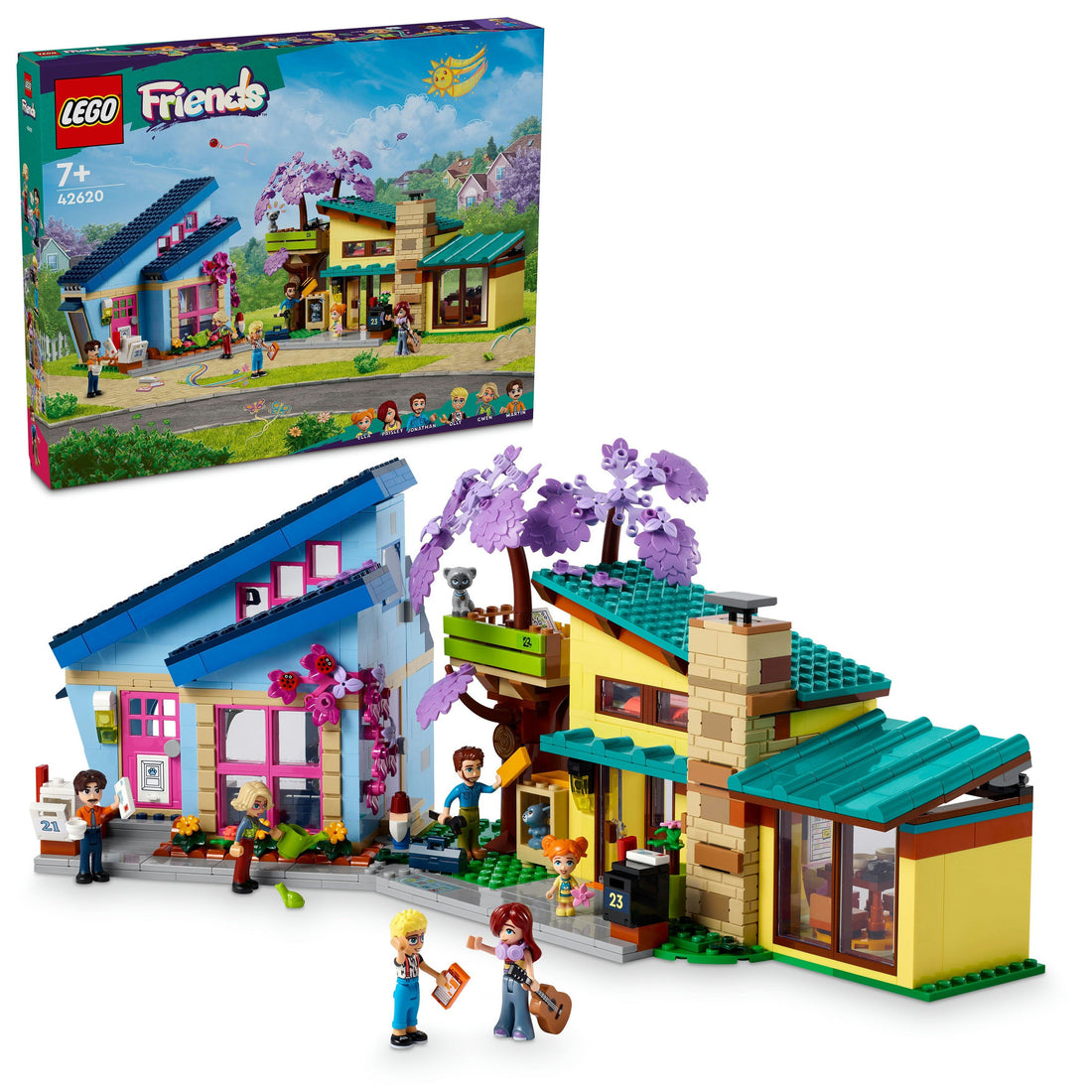 LEGO® Friends Olly and Paisley's Family Houses 42620