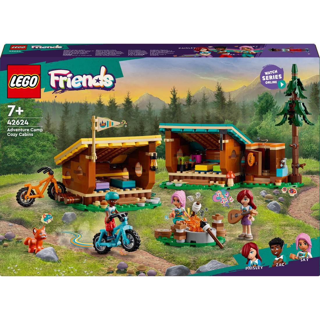 LEGO® Friends Adventure Camp Cosy Cabins Camping Toy 42624