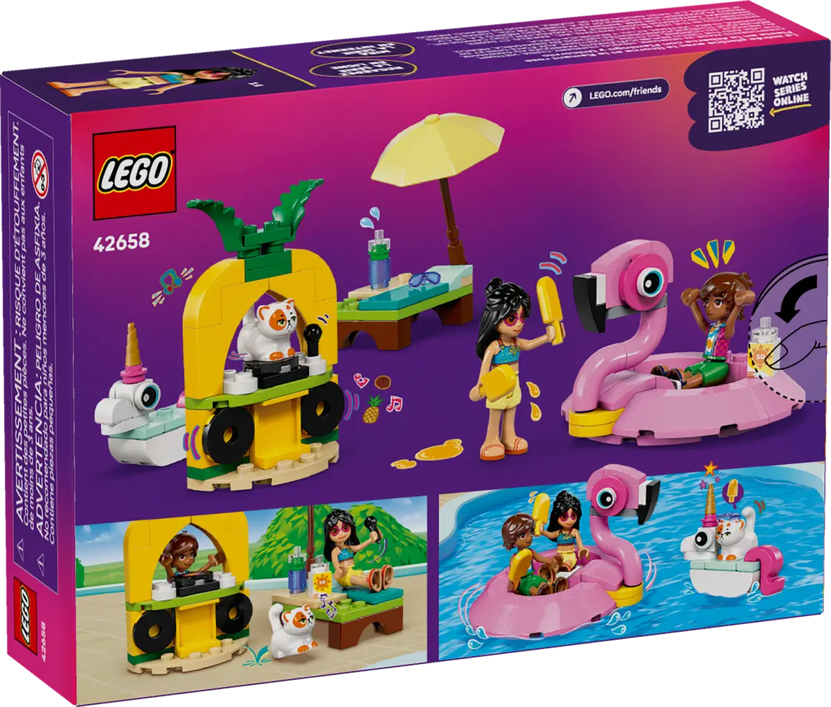 LEGO 42658 Unicorn & Flamingo Pool Party