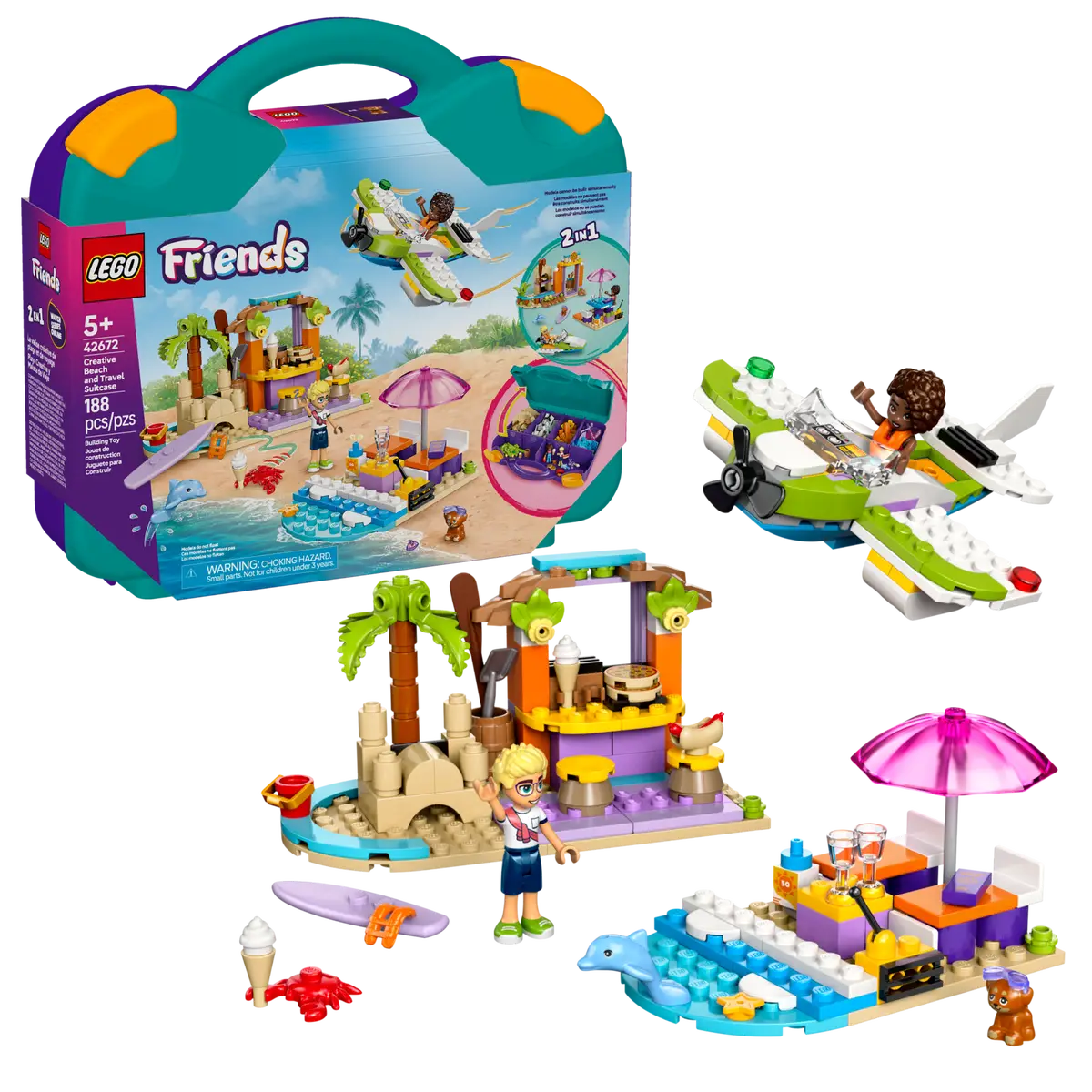 LEGO 42672 Creative Beach and Travel Suitcase