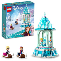 LEGO® _ Disney Anna and Elsa’s Magical Merry-Go-Round 43218 Building Toy Set (175 Pieces)