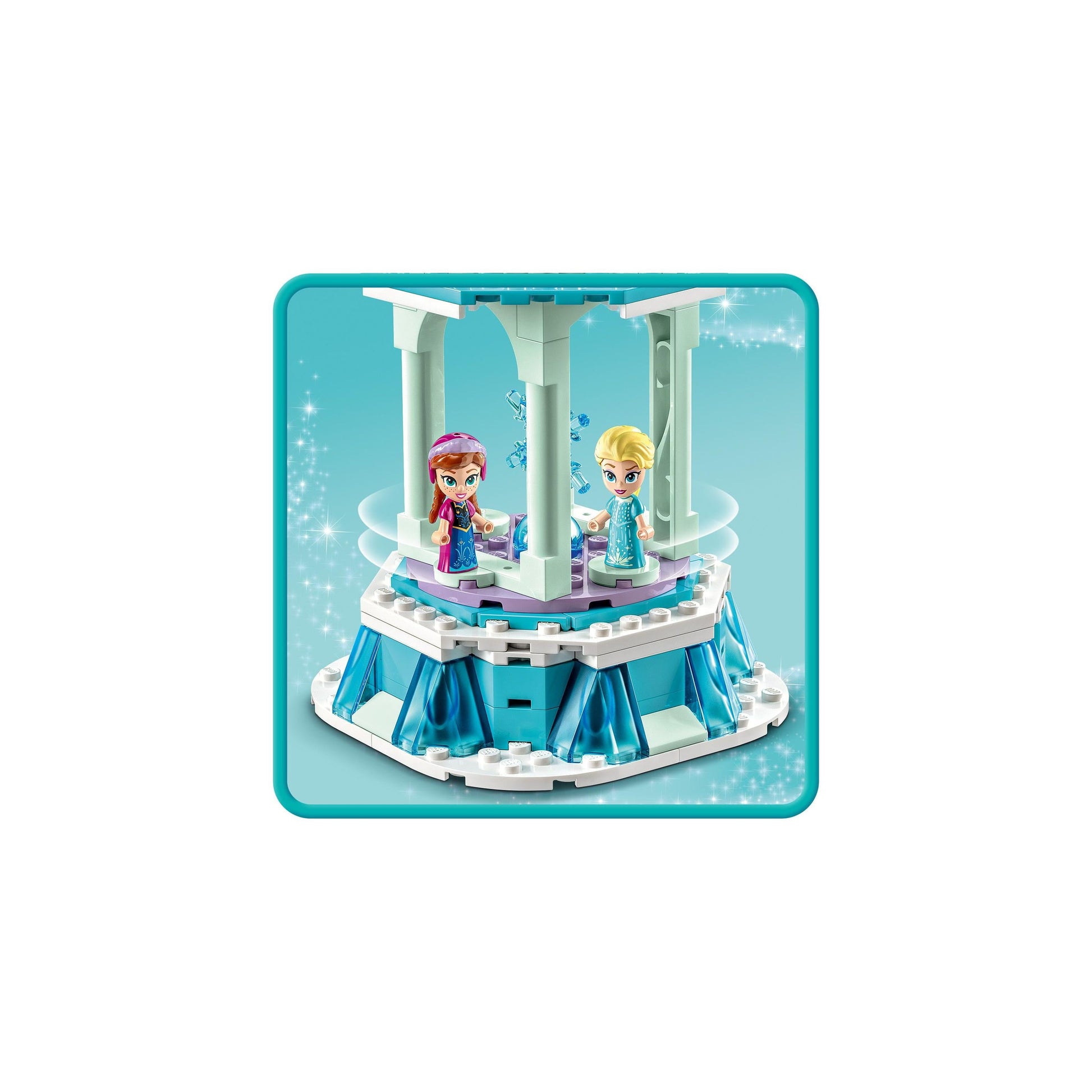 LEGO® _ Disney Anna and Elsa’s Magical Merry-Go-Round 43218 Building Toy Set (175 Pieces)