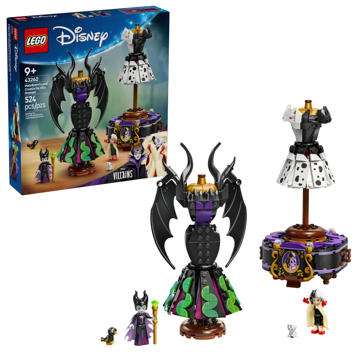 LEGO 43262 Maleficent's and Cruella De Vil's Dresses