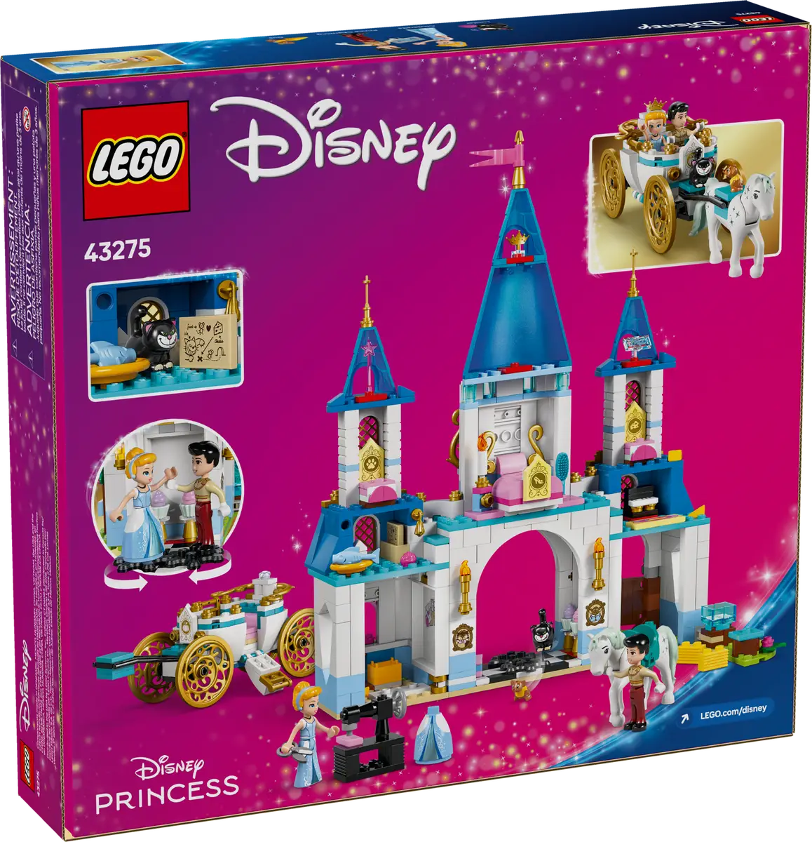 LEGO 43275 Cinderella's Castle & Horse Carriage