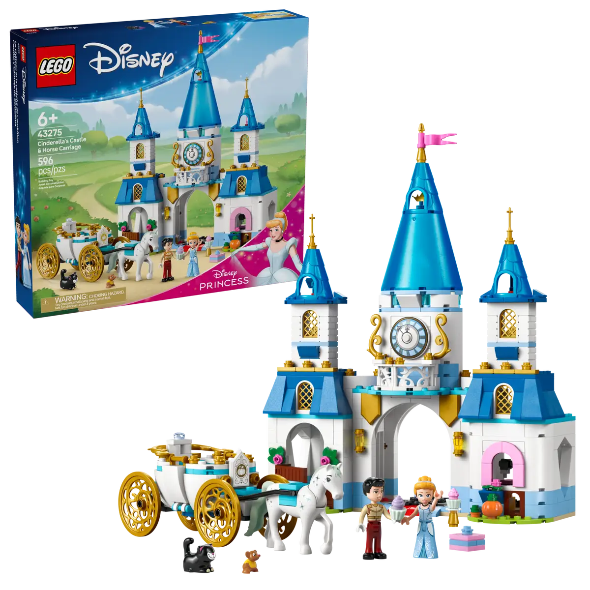 LEGO 43275 Cinderella's Castle & Horse Carriage