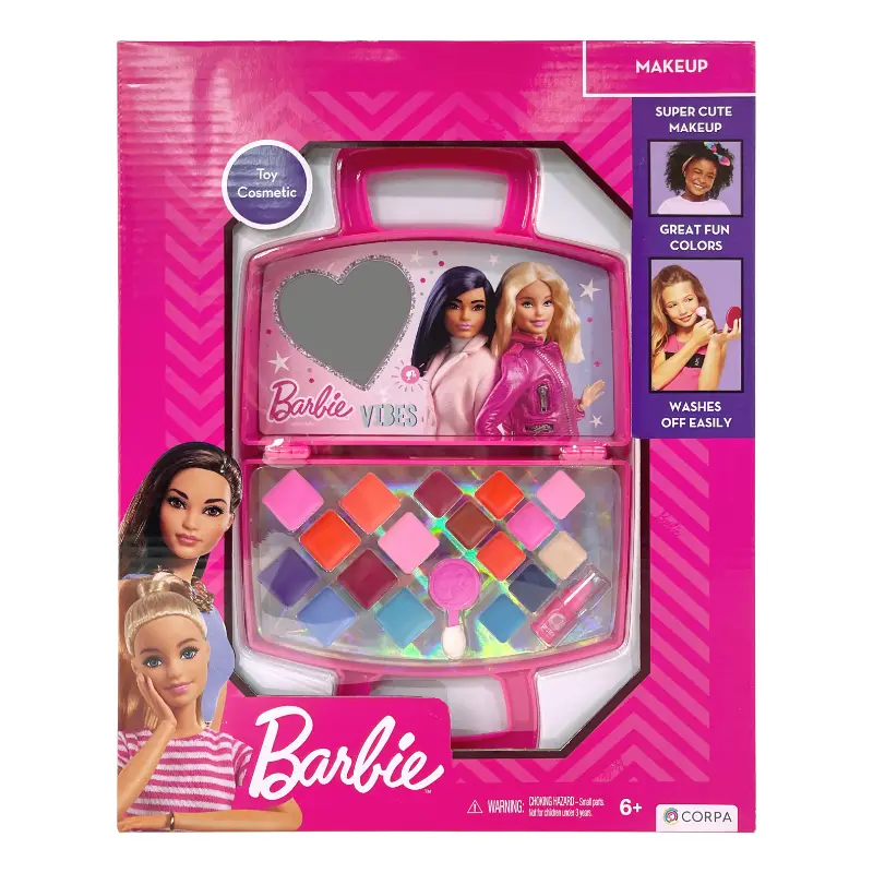 Barbie Plastic Bag with Cosmetics  a Box with Capitone