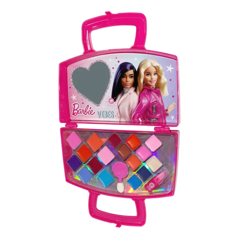 Barbie Plastic Bag with Cosmetics  a Box with Capitone