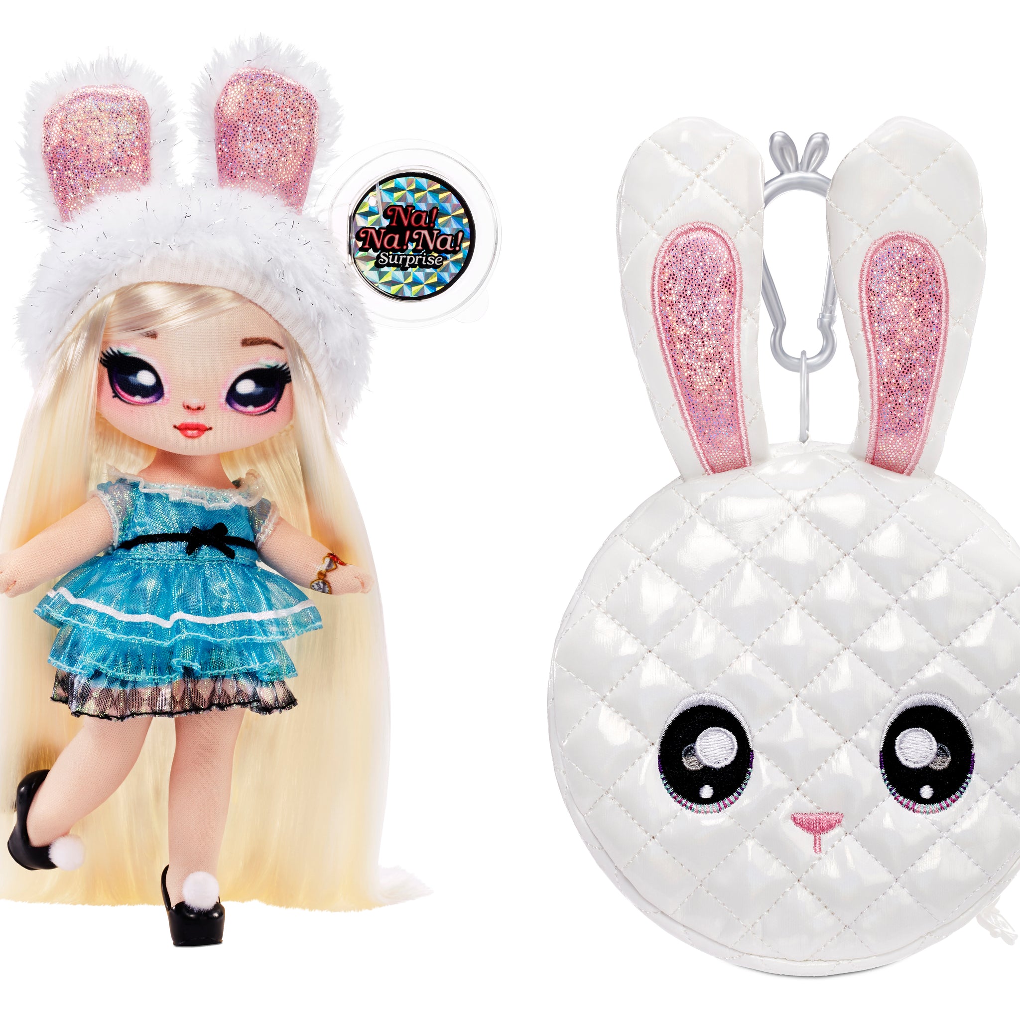 Na! Na! Na! Surprise 2-in-1 Pom Doll Glam Series 1 (Metallic) Assorted