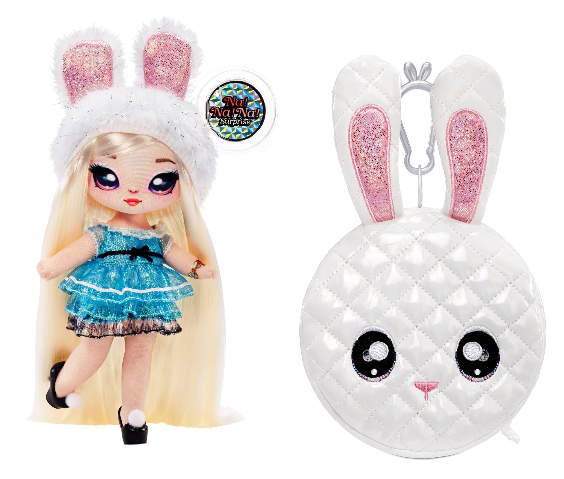 Na! Na! Na! Surprise 2-in-1 Pom Doll Glam Series 1 (Metallic) Assorted