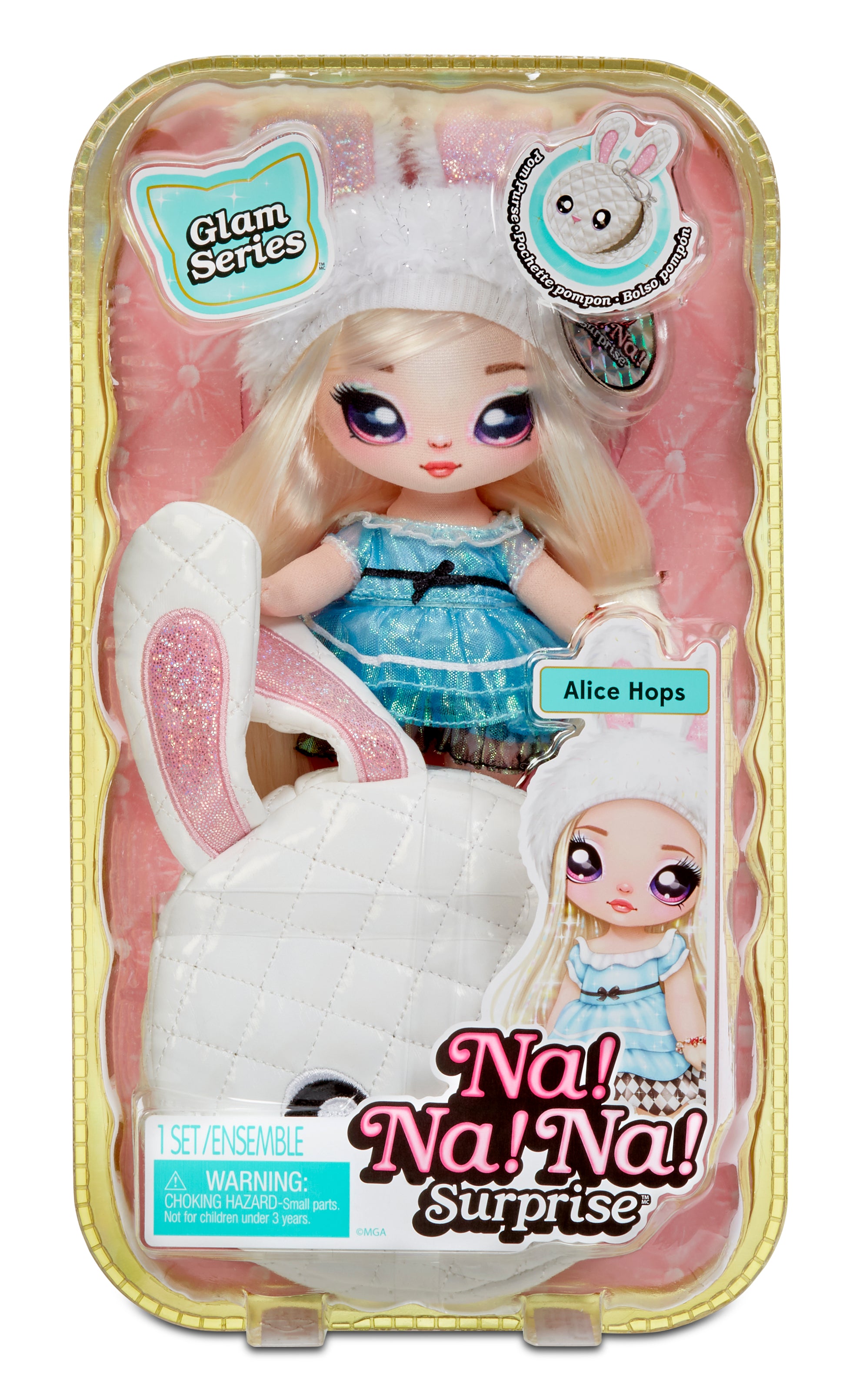 Na! Na! Na! Surprise 2-in-1 Pom Doll Glam Series 1 (Metallic) Assorted