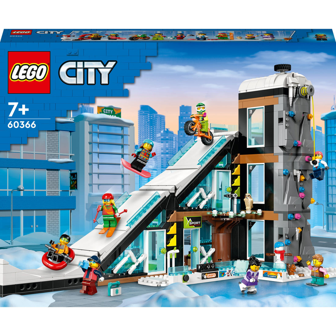 LEGO® City Ski and Climbing Centre 60366 Building Toy Set (1,054 Pieces)