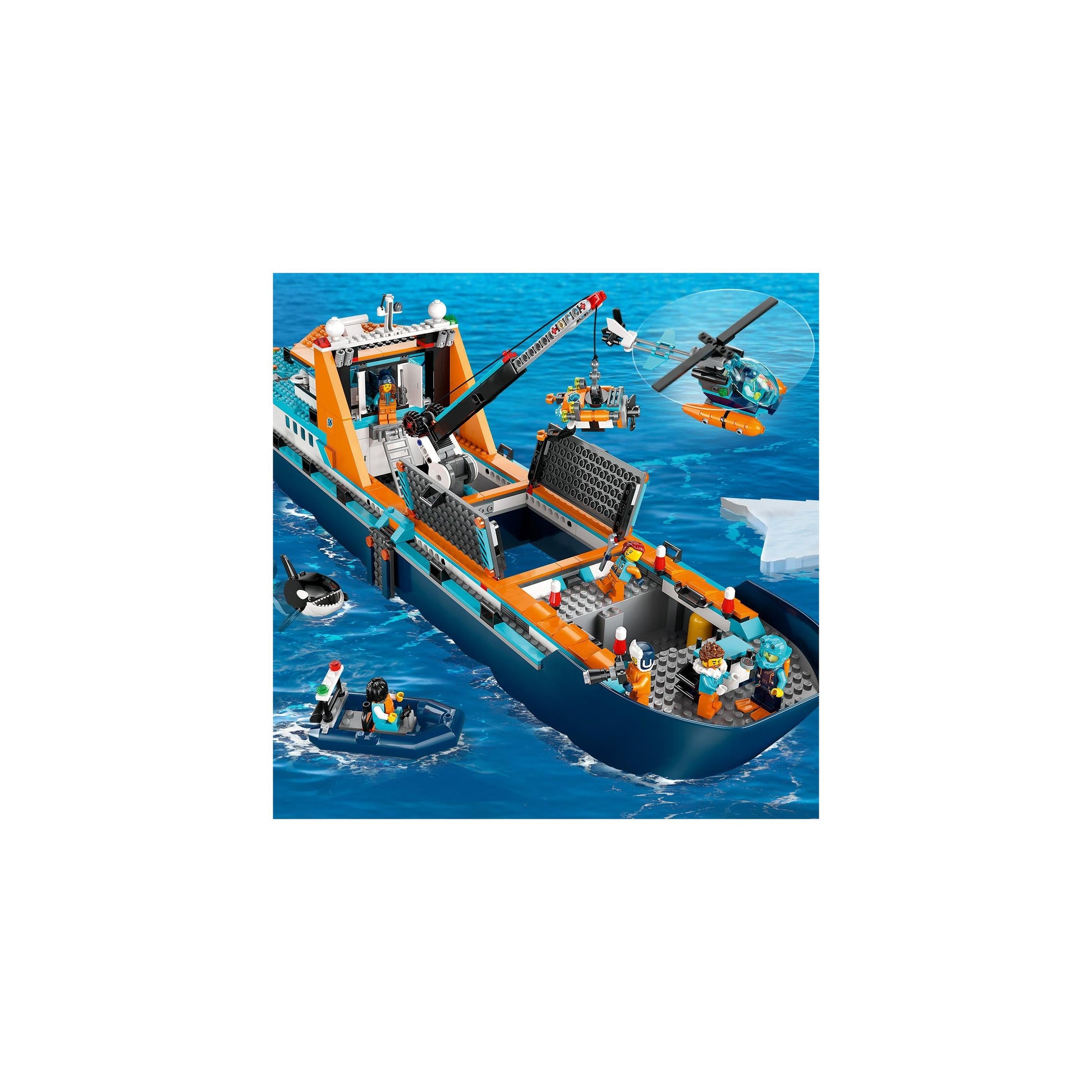 مجموعة ألعاب بناء سفينة مستكشف القطب الشمالي 60368 من ليجو® سيتي (815 قطعة)