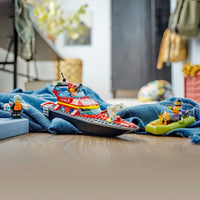 مجموعة ألعاب بناء قارب إطفاء وإنقاذ المدينة 60373 من ليجو® (144 قطعة)