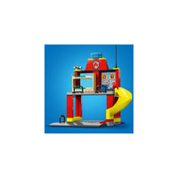 مجموعة ألعاب بناء محطة إطفاء وعربة إطفاء 60375 من ليجو® سيتي (153 قطعة)