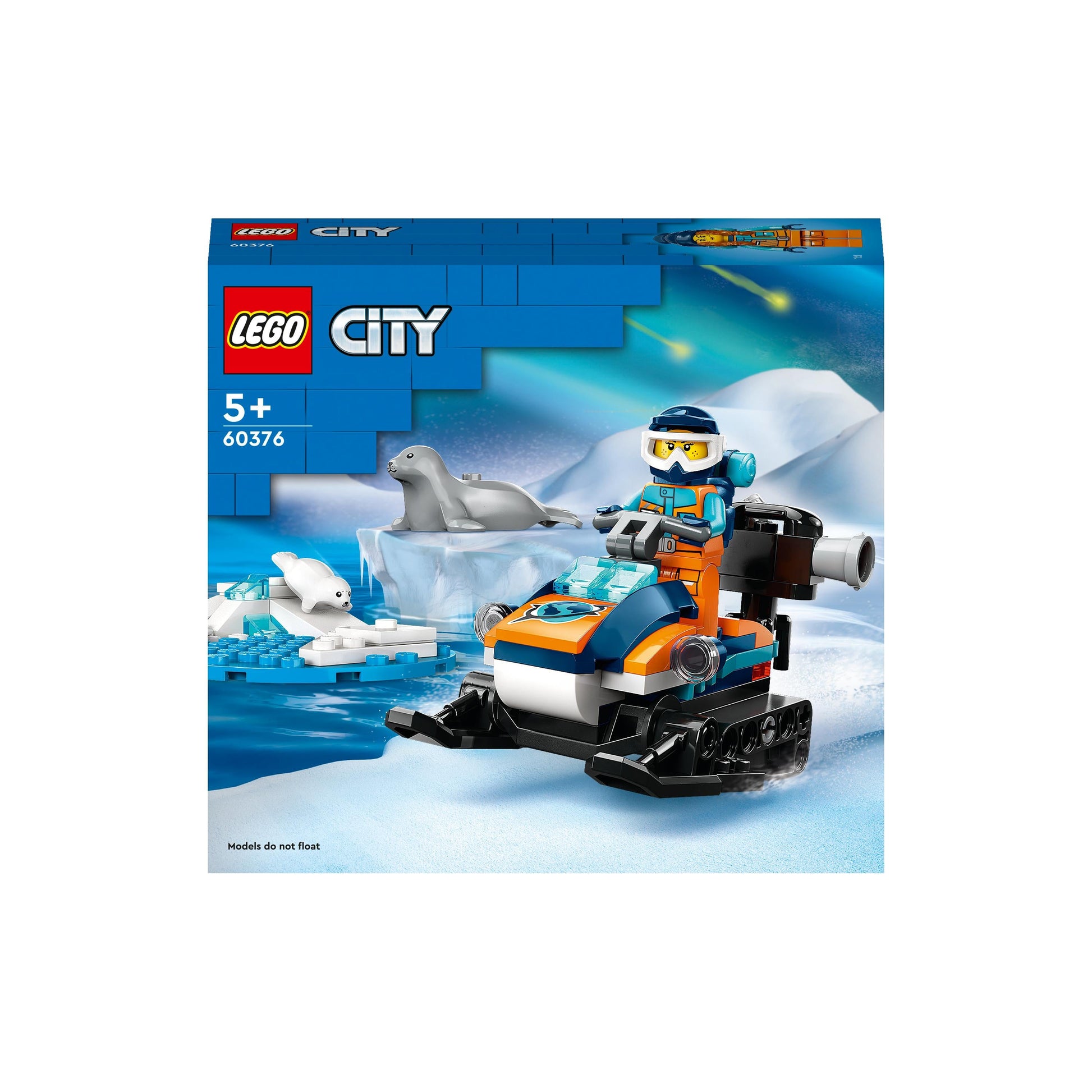 LEGO® City Arctic Explorer Snowmobile 60376 Building Toy Set (70 Pieces)