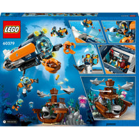 LEGO® City Deep-Sea Explorer Submarine 60379 Building Toy Set (842 Pieces)