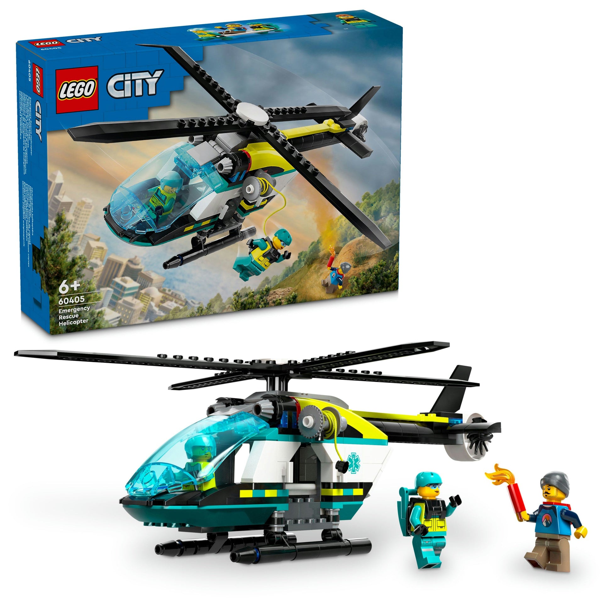 LEGO® City Emergency Rescue Helicopter Building Kit 60405