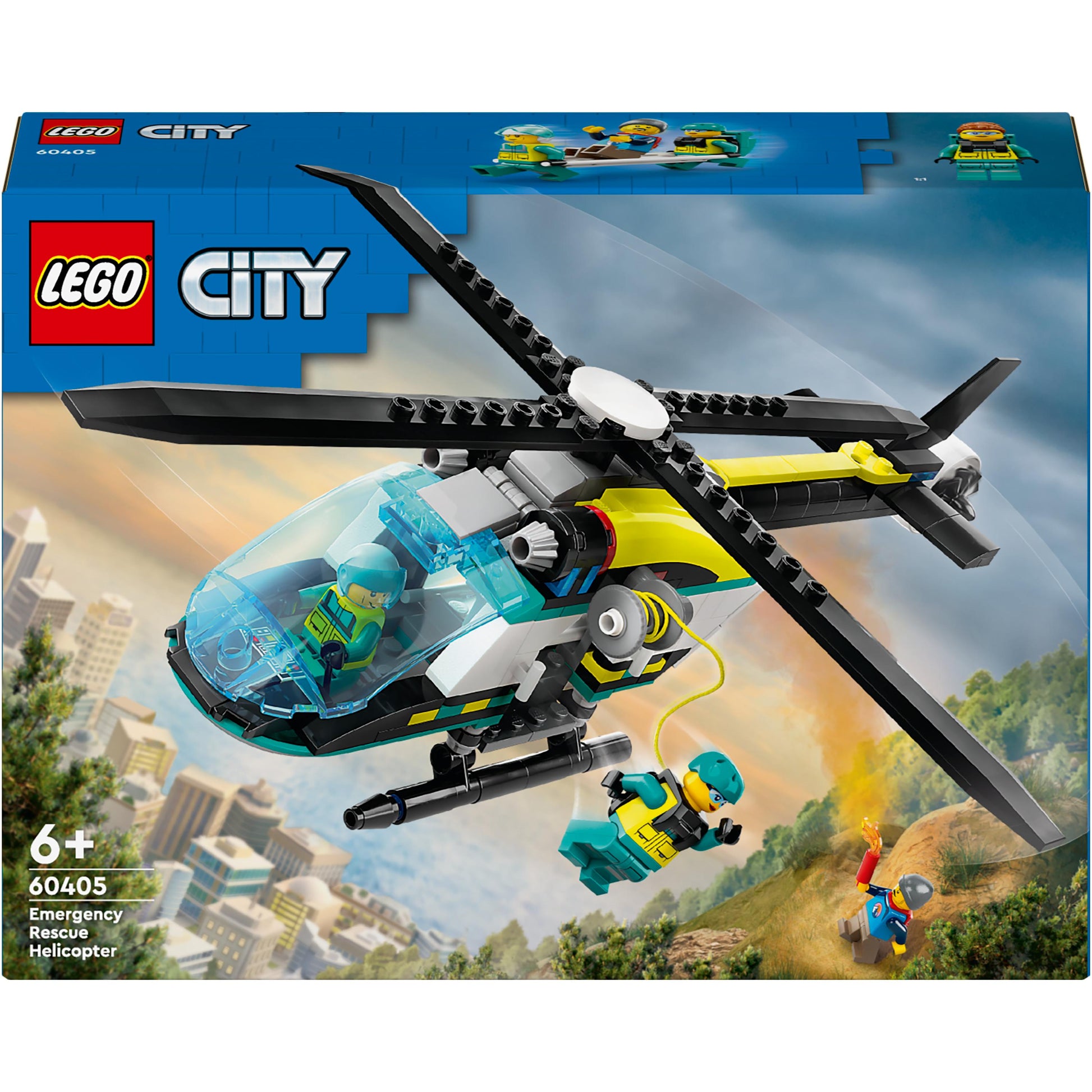 LEGO® City Emergency Rescue Helicopter Building Kit 60405