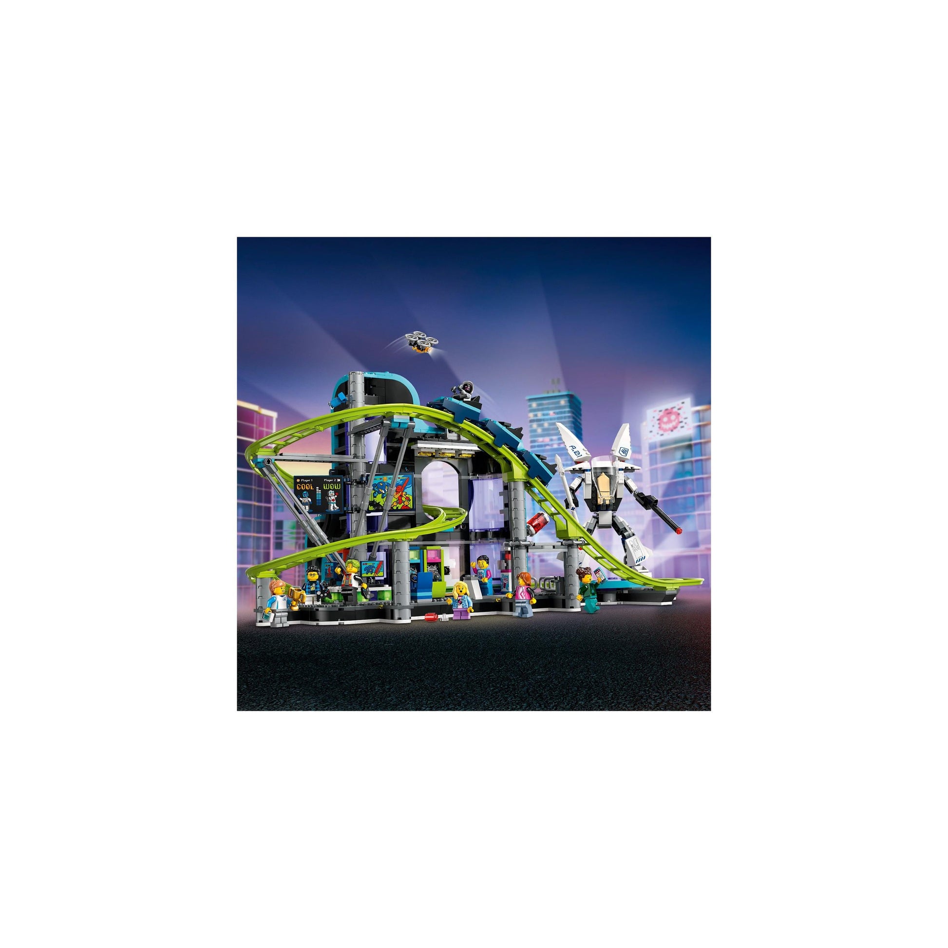 LEGO® City Robot World Roller-Coaster Park Toy 60421