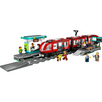 LEGO® City Downtown Tram and Station Toy Set 60423