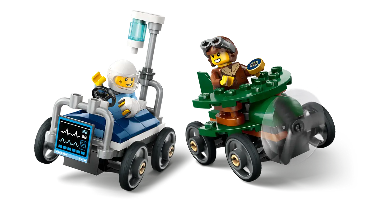 LEGO 60459 Airplane vs. Hospital Bed Race Car Pack