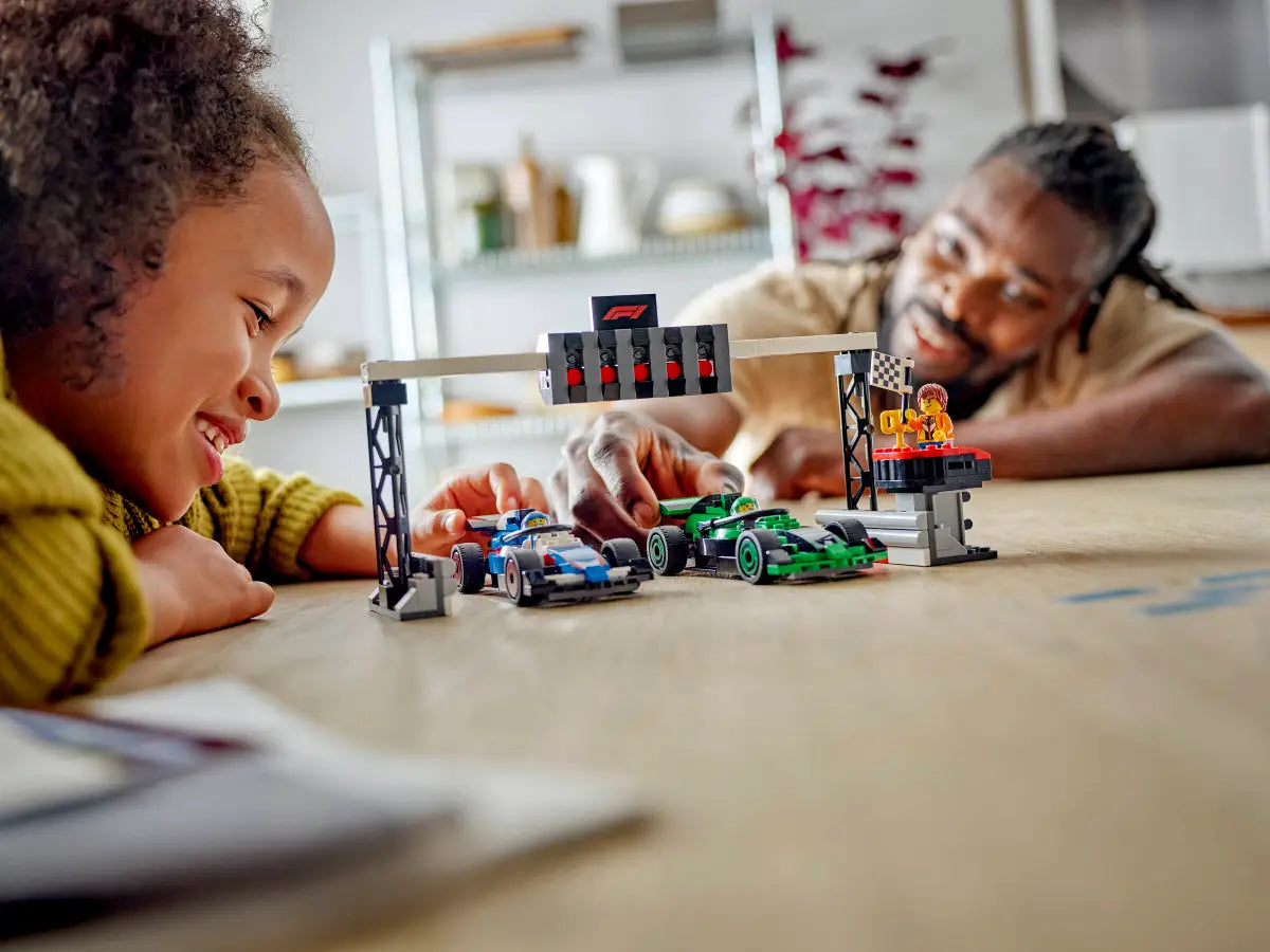 LEGO 60474 F1 Grid with VCARB & Sauber Race Cars