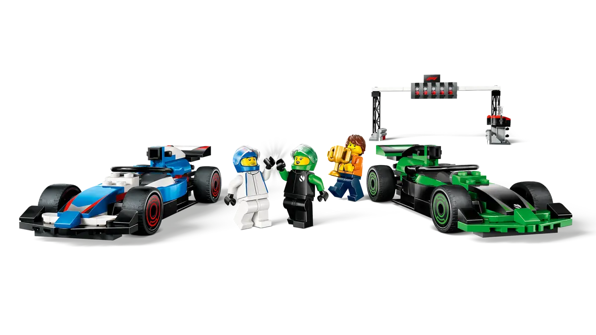LEGO 60474 F1 Grid with VCARB & Sauber Race Cars