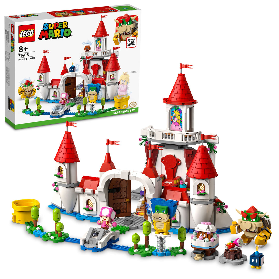 LEGO® Super Mario™ Peach’s Castle Expansion Set 71408 Building Kit (1,216 Pieces)